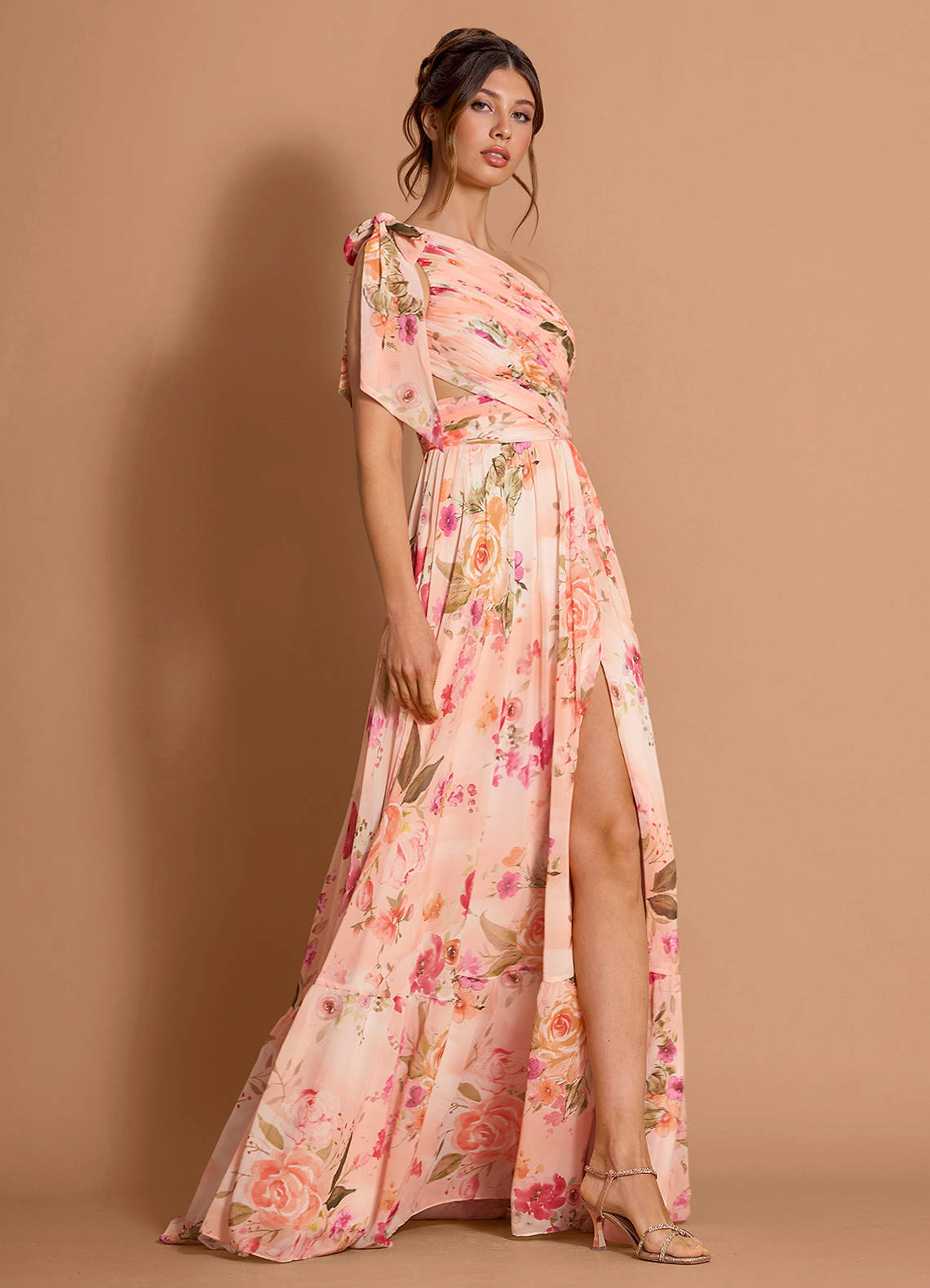 Liliana Abstract Bouquet Floral Maxi Dress