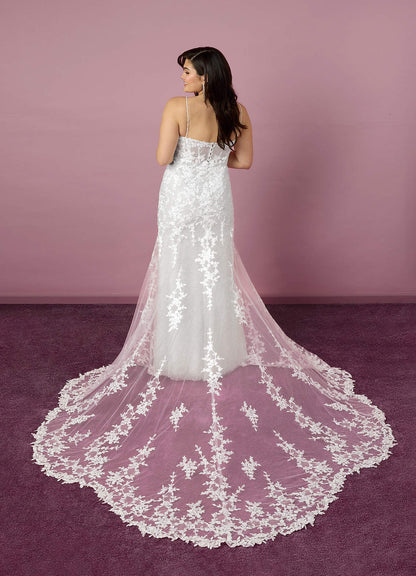 Diamond White Mermaid Sequins Tulle Dress Diamond White