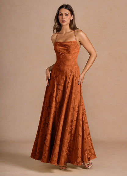 Irelia Rust Maxi Dress  Dress