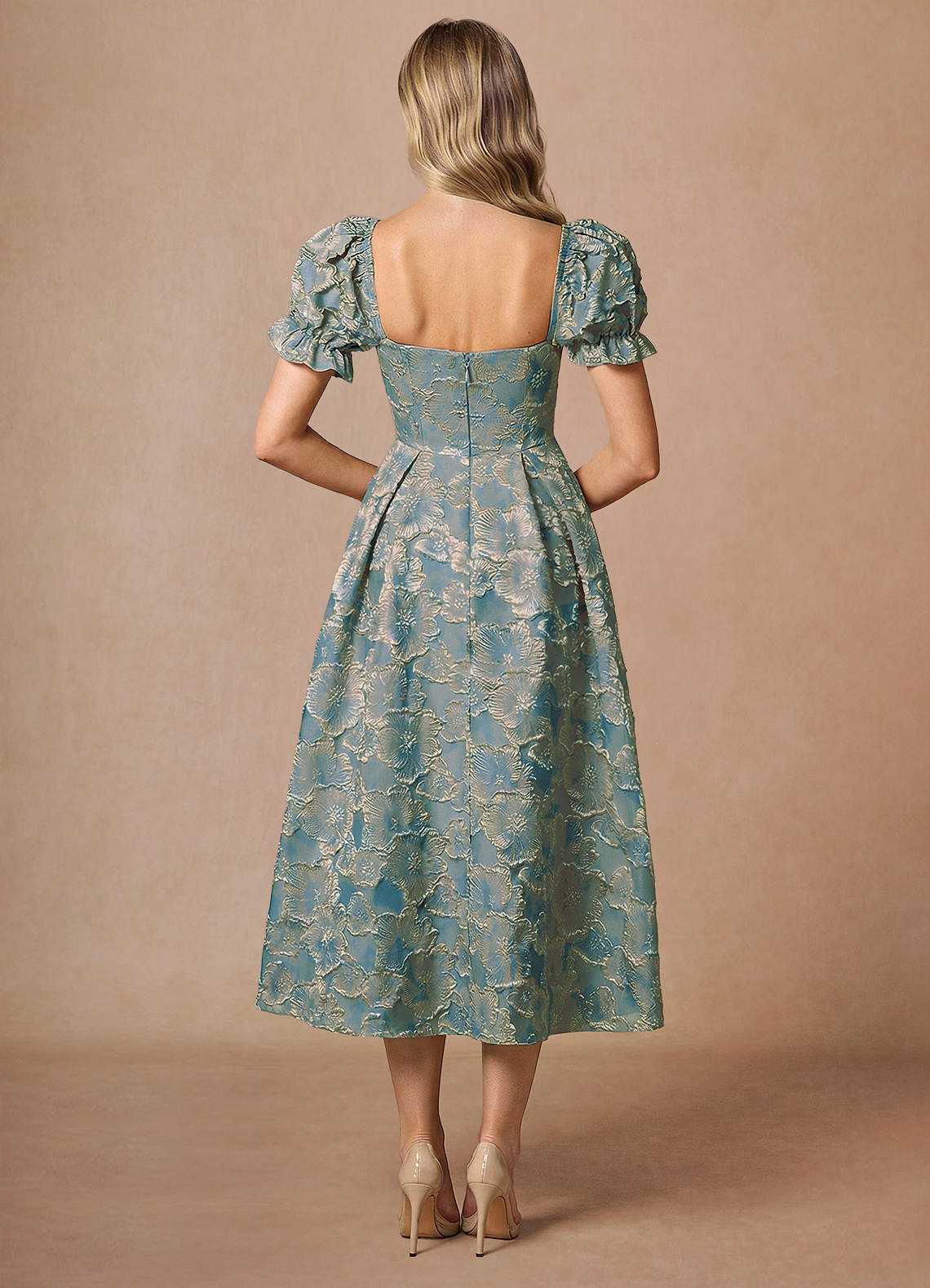 Amy Lake Blue Midi Dress
