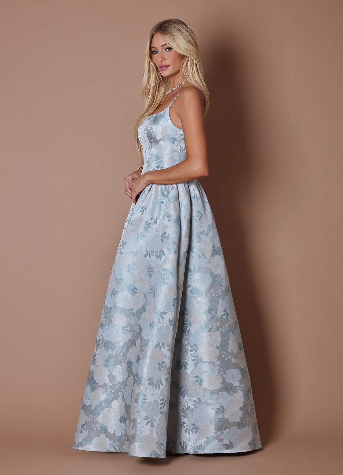 Maddie Icy Blue Maxi Dress