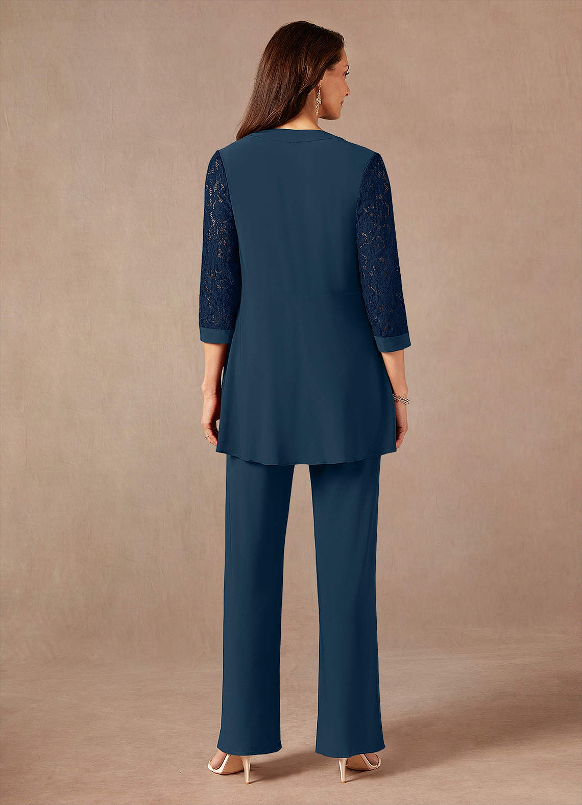Dark Navy Neptune Jumpsuit/Pantsuit Lace Dress