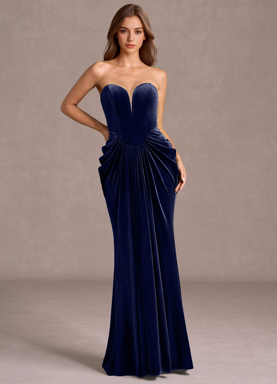 Sylvie Navy Maxi Gown  Dress