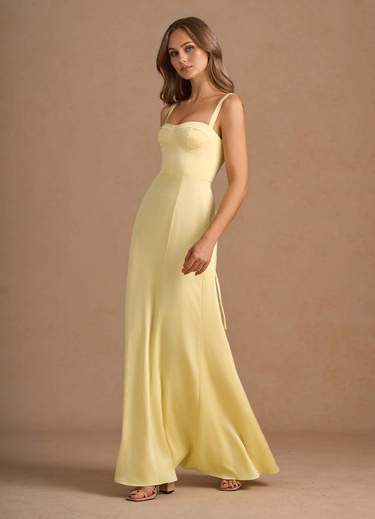 Amaris Lemon Sorbet Maxi Dress