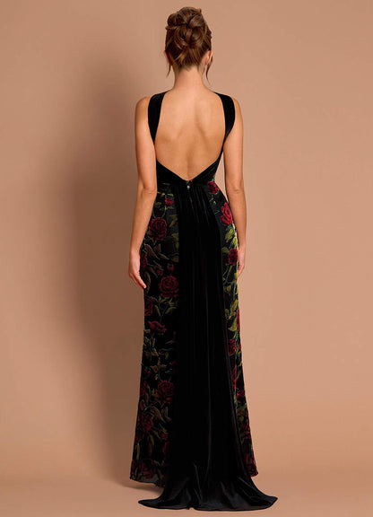 Delyth Black Multi Maxi Dress