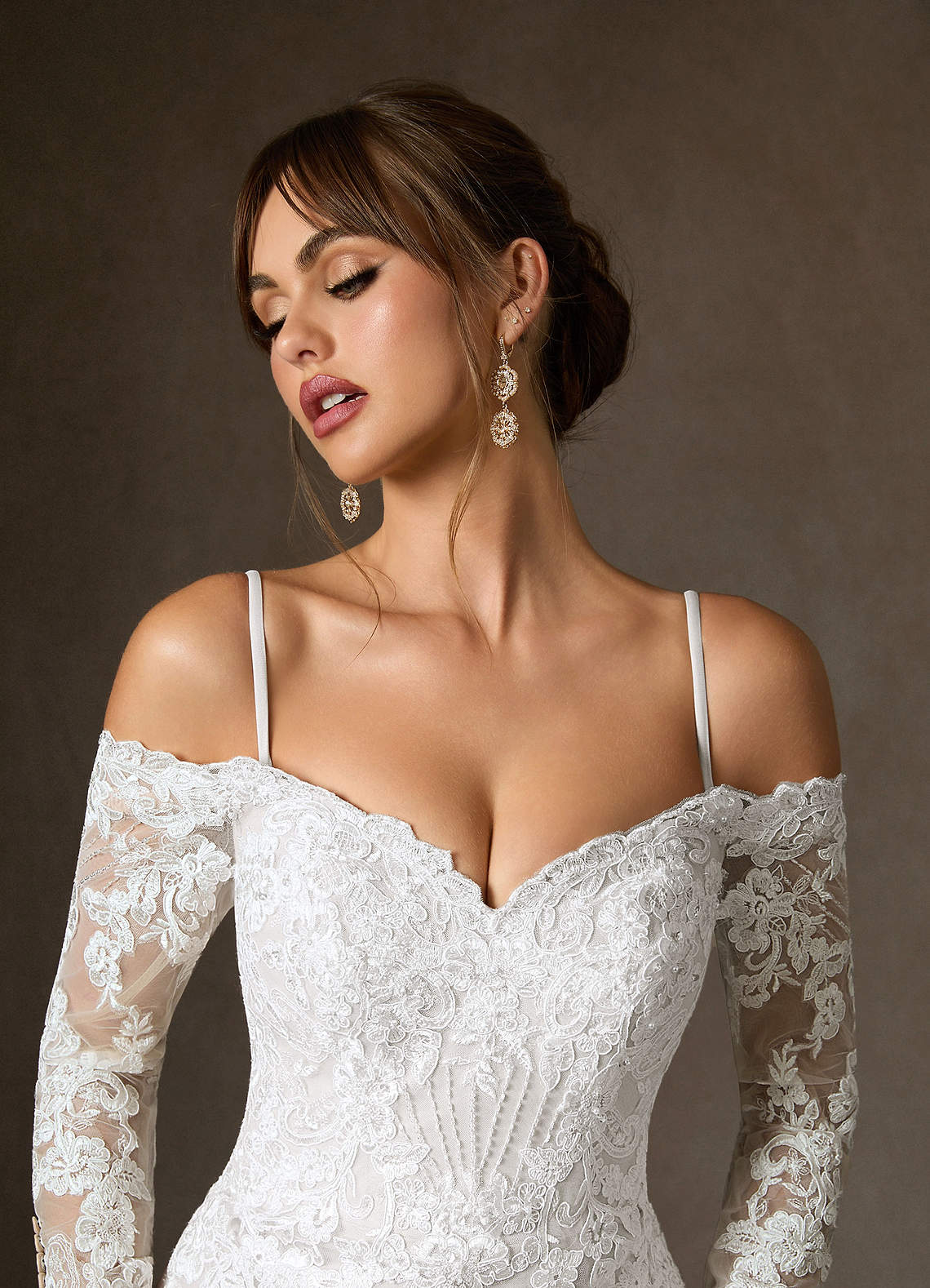 Diamond White Mermaid Sequins Tulle Dress