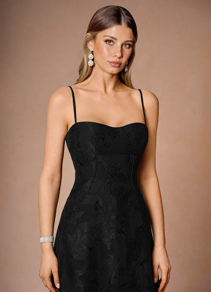 Hollis Black Lace Back Maxi Dress