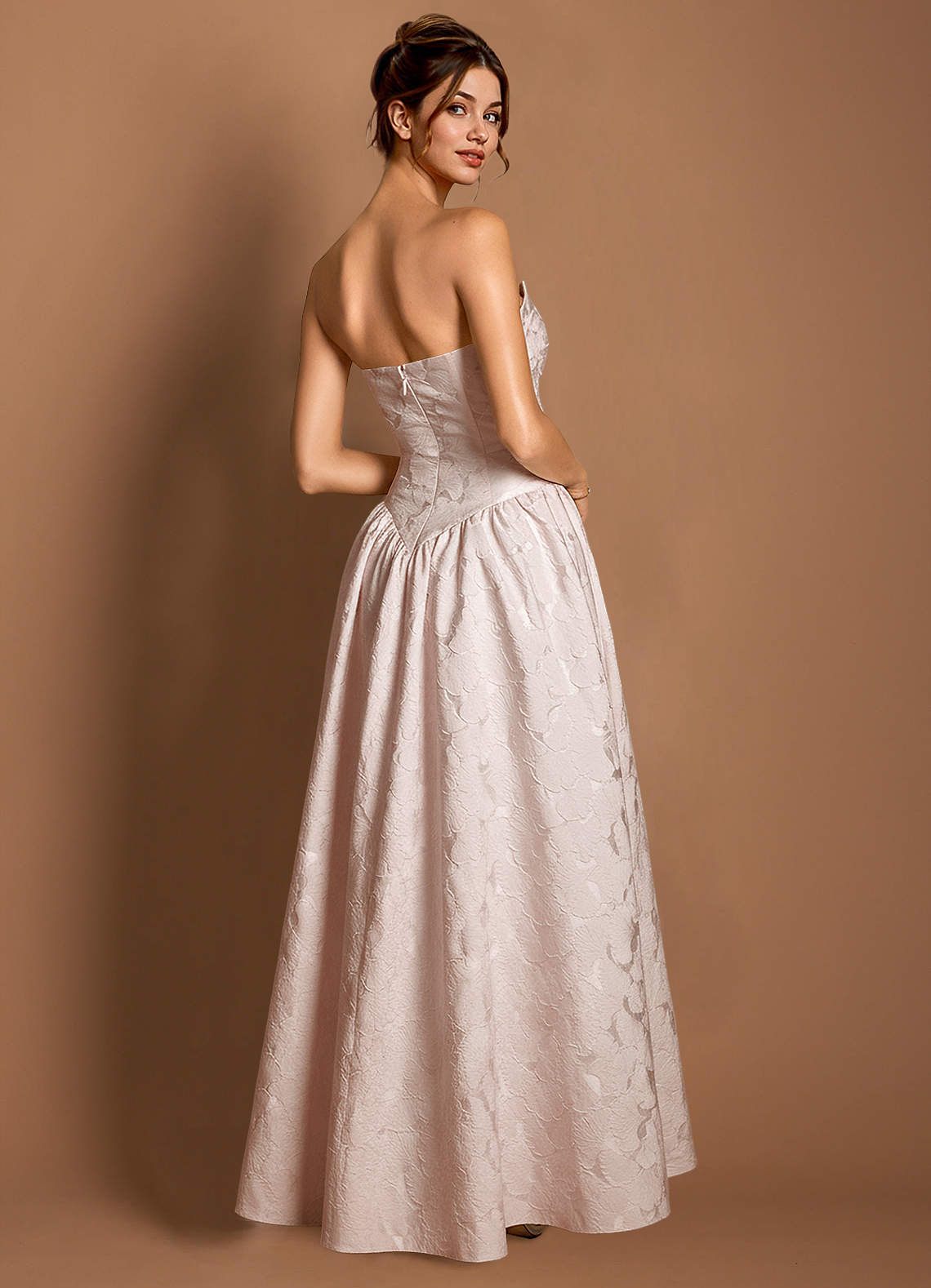 Astra Baby Pink Maxi Dress
