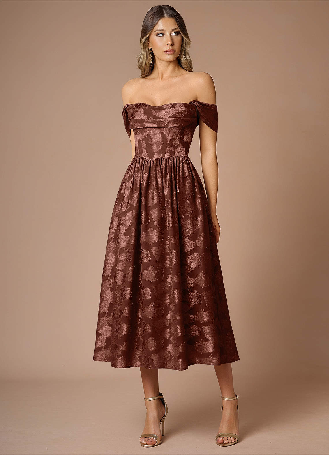Dana Mocha Coco Midi Dress  Dress