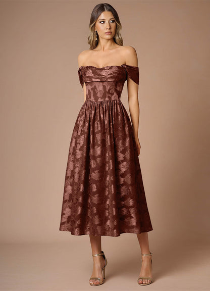 Dana Mocha Coco Midi Dress  Dress