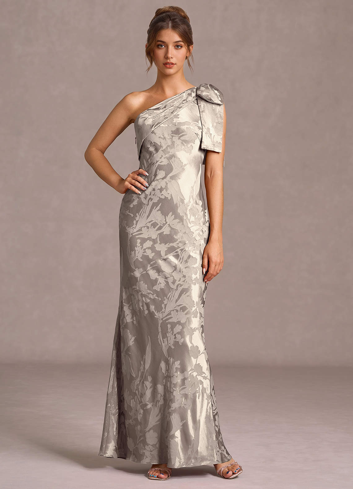 Queniva Platinum Maxi Dress  Dress