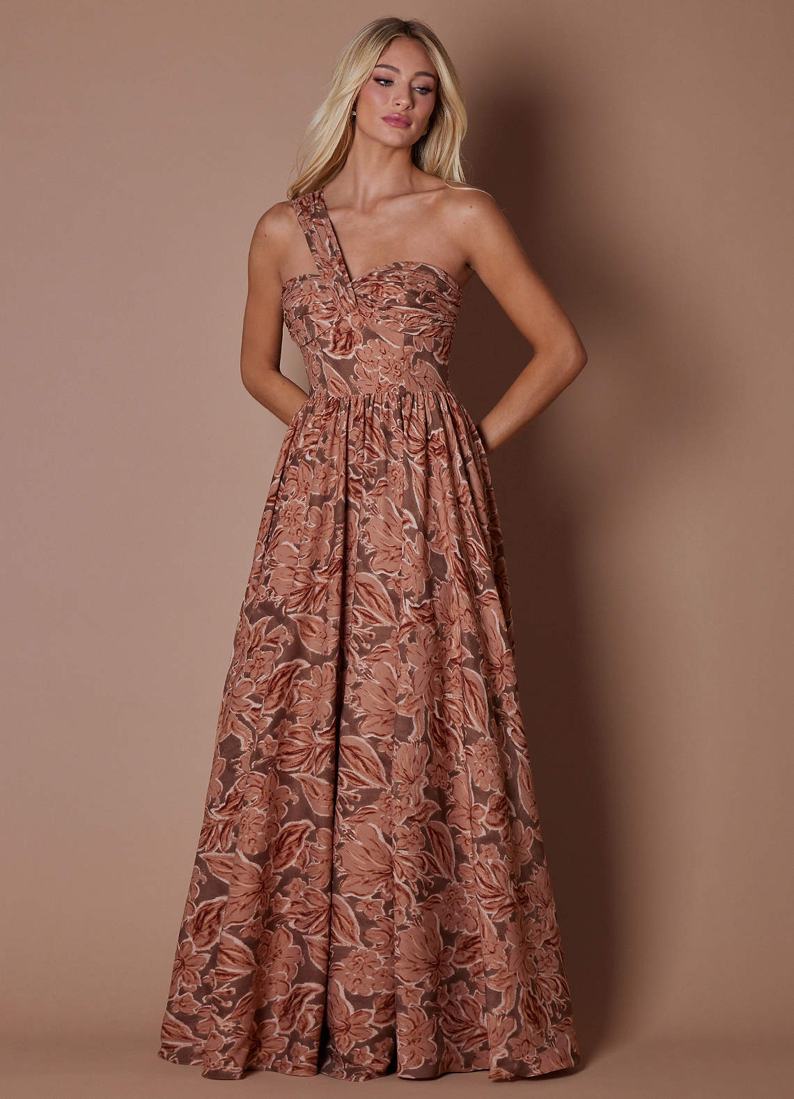 Hayden Bronze Petal Maxi Dress