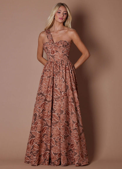 Hayden Bronze Petal Maxi Dress