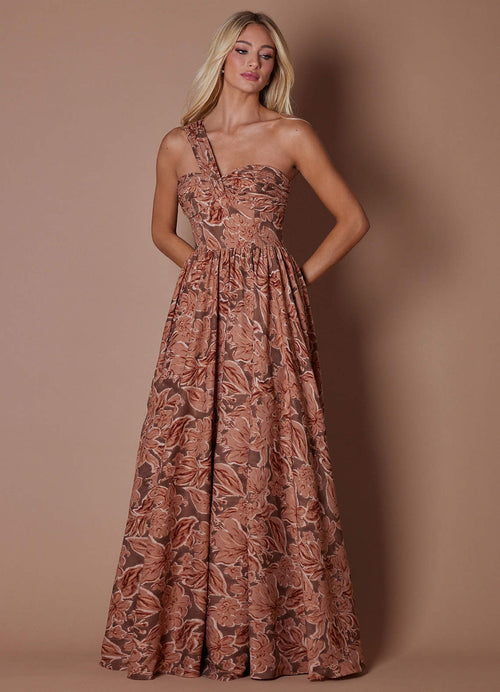 Hayden Bronze Petal Maxi Dress