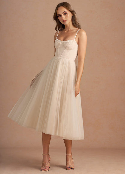 Bree Cream Midi Dress  Dress