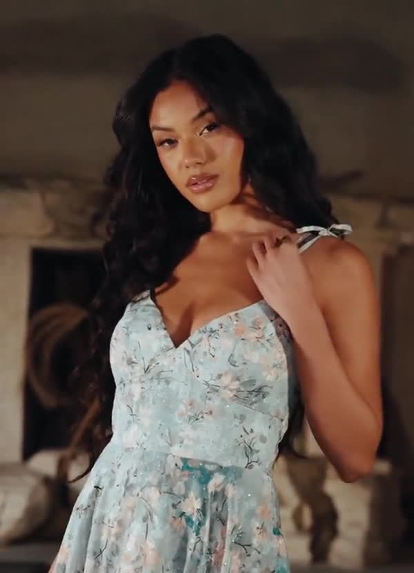 Harmony Sage Floral Maxi Dress
