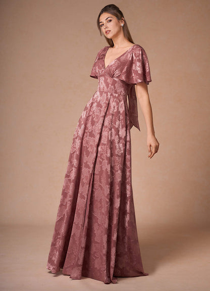 Sasha Vintage Rose A-Line Maxi Dress  Dress