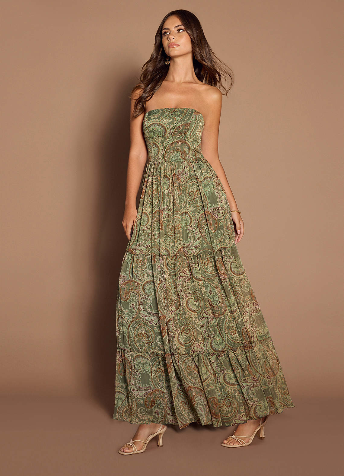 Jarah Sage Paisley Maxi Dress