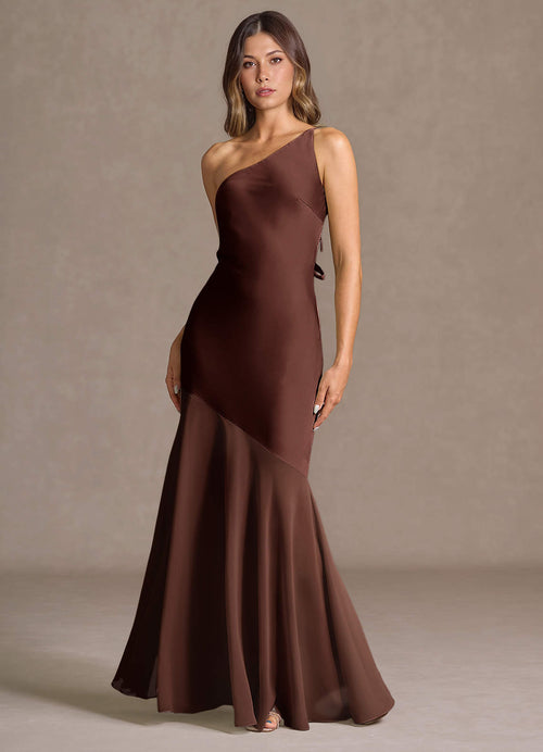 Fatima Mocha Coco Maxi Dress  Dress
