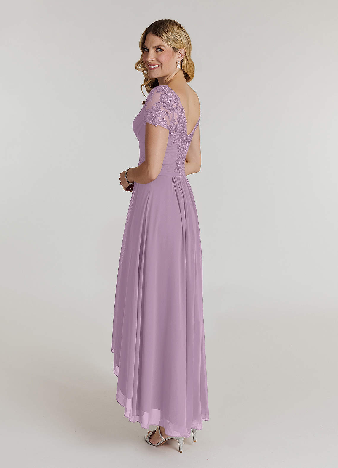 Wisteria A-Line Lace Chiffon Dress