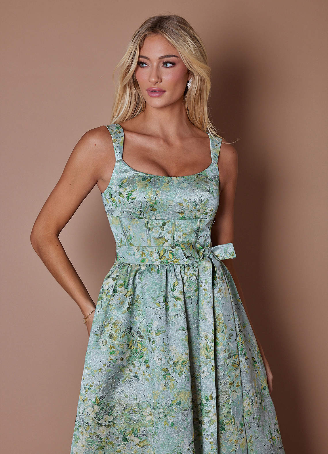 Amida Vintage Sage Maxi Dress