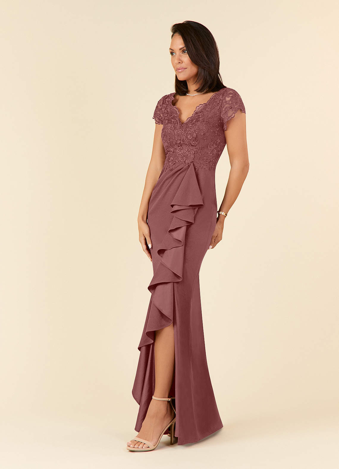 Desert Rose Sheath Lace Dress