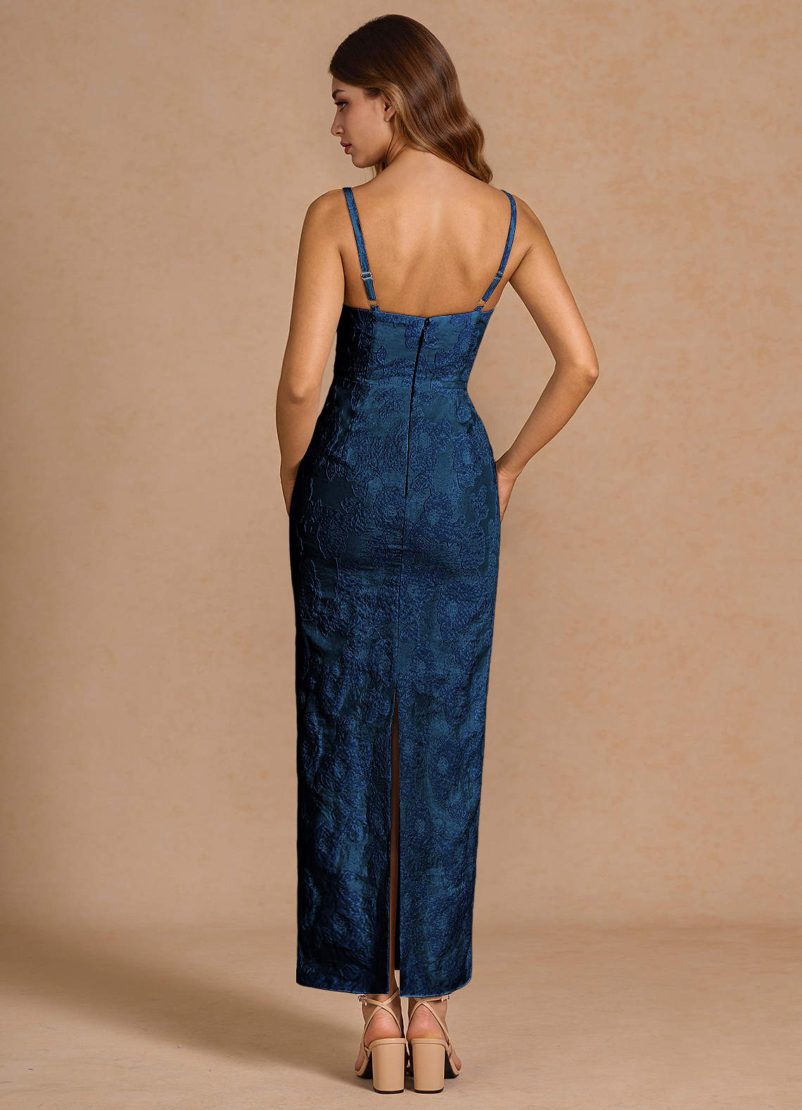 Odette Dark Navy Maxi Dress  Dress