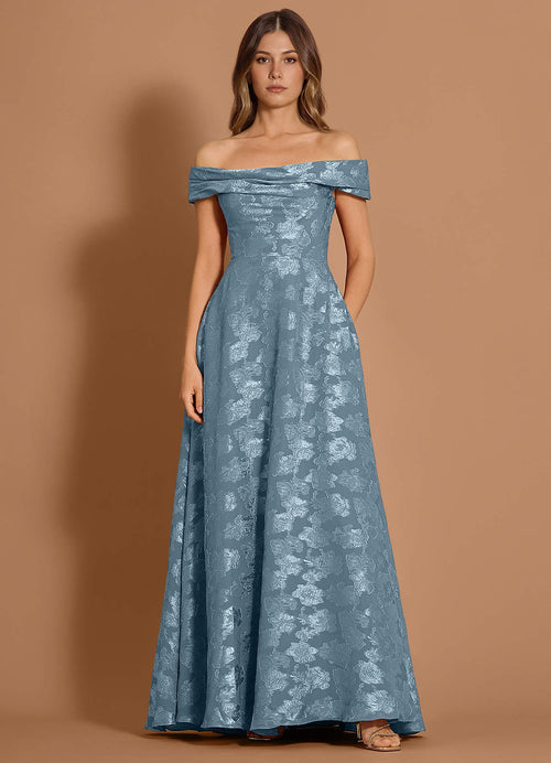 Miranda Dusty Blue Maxi Dress