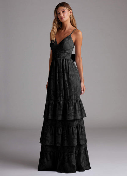 Nathalia Black Maxi Dress