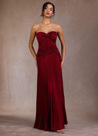 Klara Ruby Red Maxi Dress  Dress