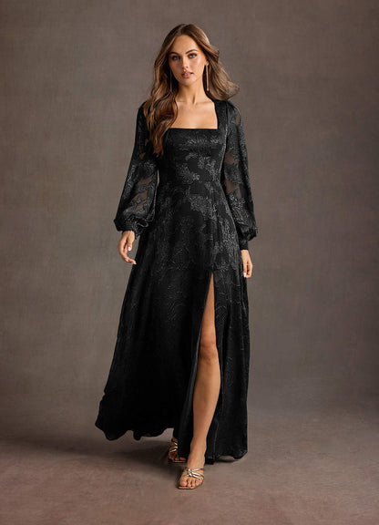 Cerise Black Maxi Dress  Dress