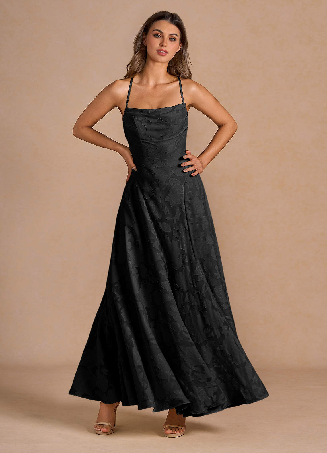 Irelia Black Maxi Dress