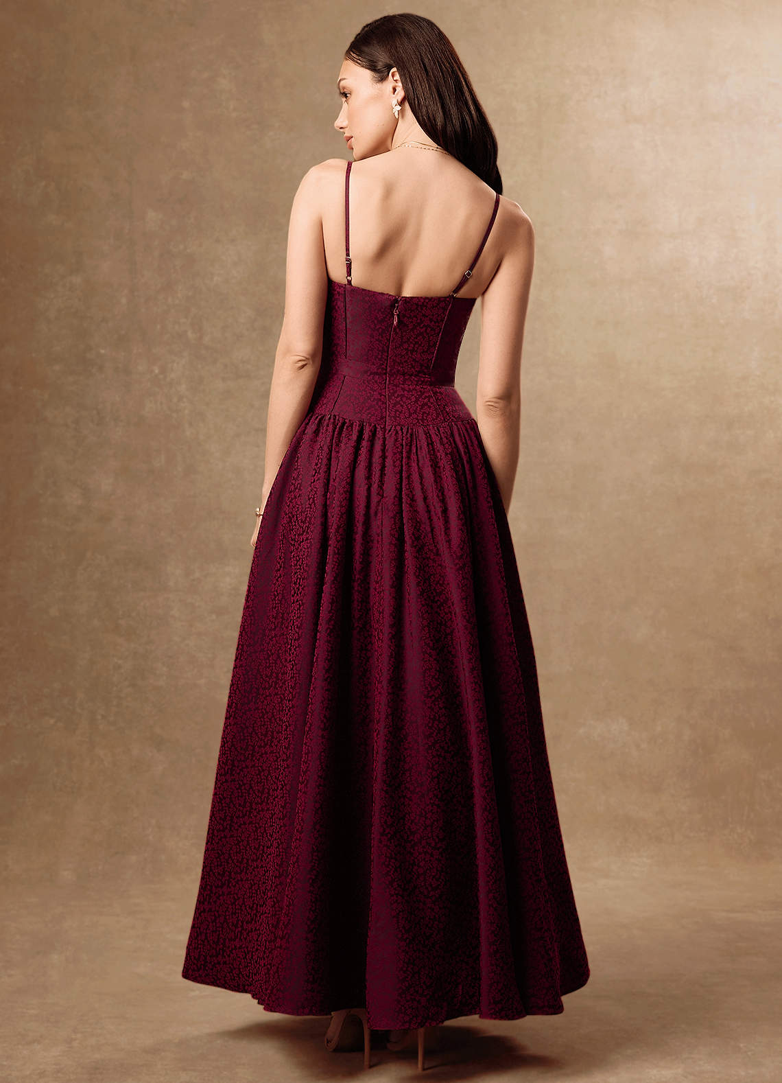 Alice Maroon Maxi Dress  Dress