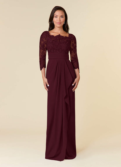 Cabernet Sheath Lace Dress