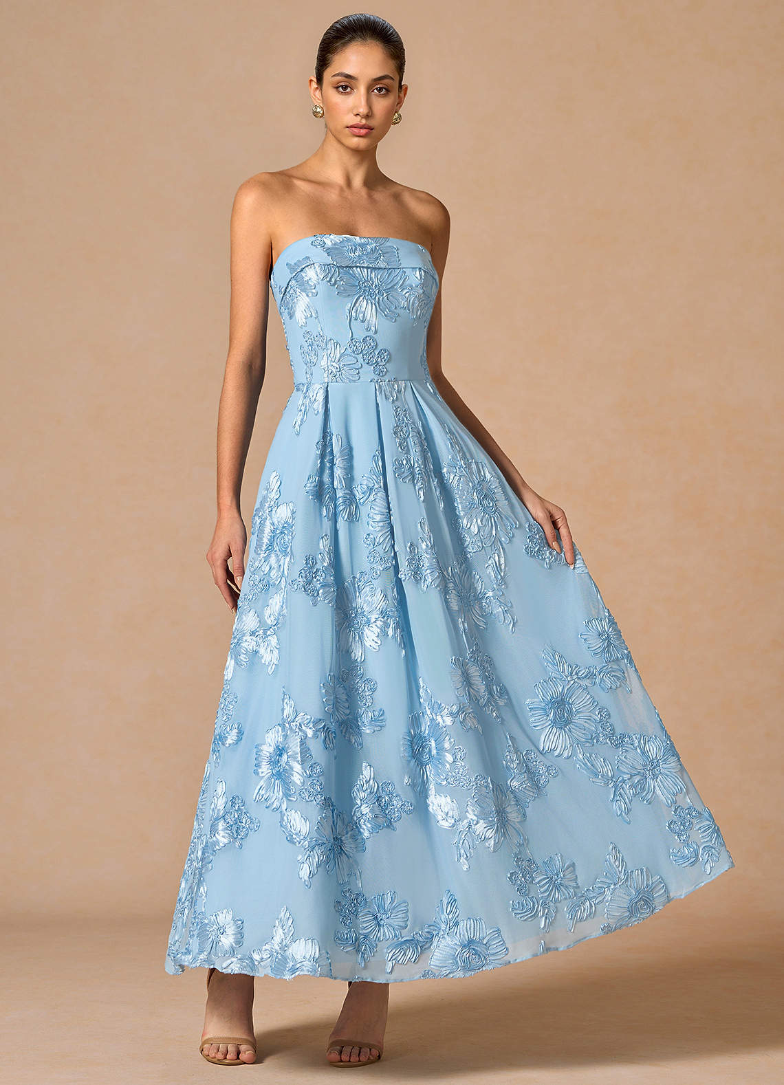 Evangeline Sky Blue Maxi Dress
