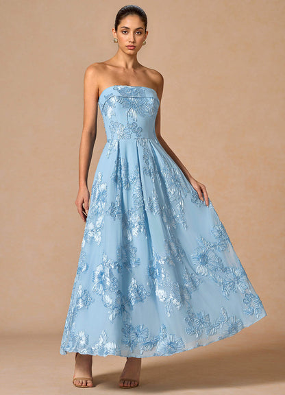 Evangeline Sky Blue Maxi Dress