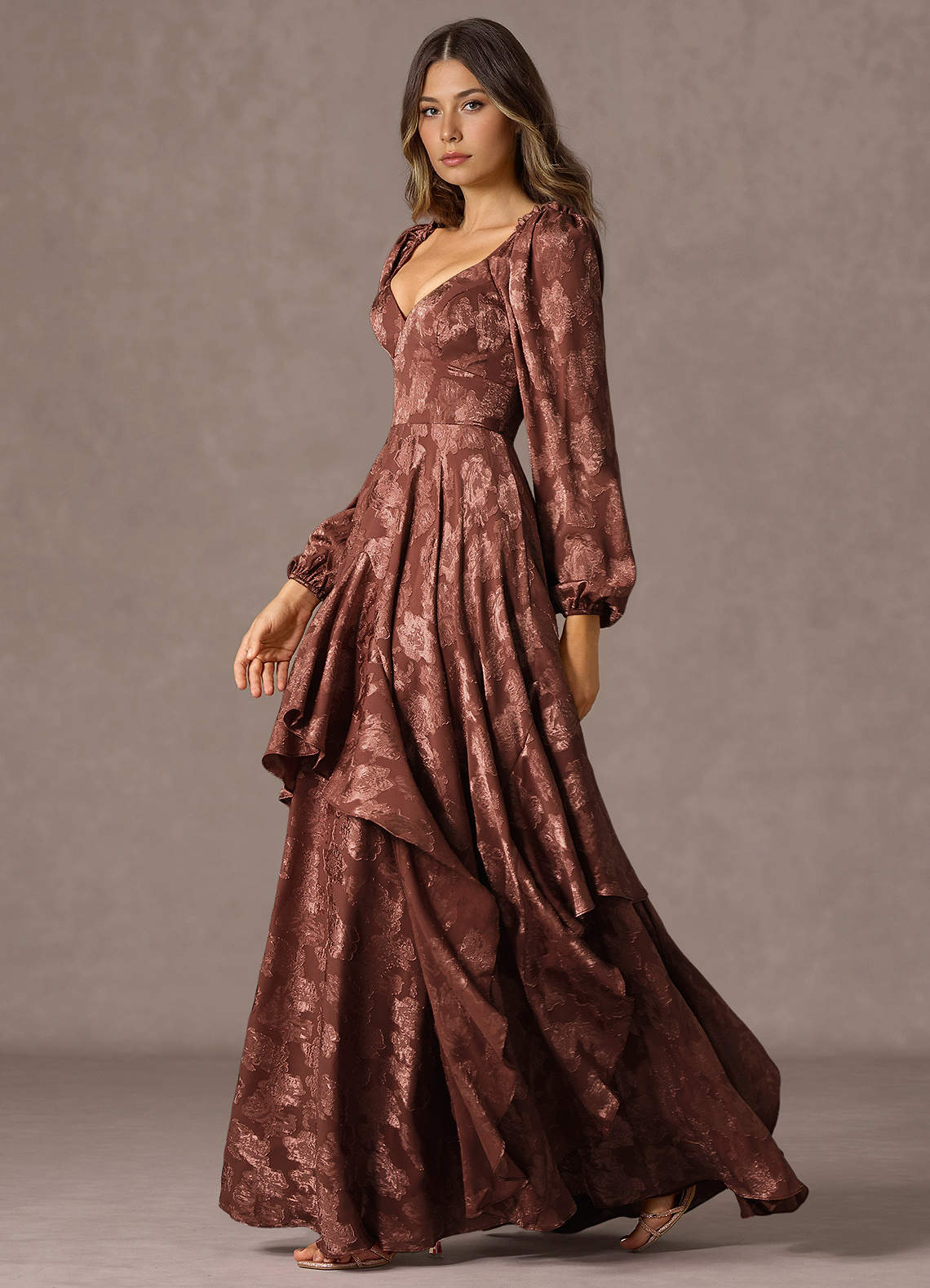 Milena Mocha Coco Maxi Dress  Dress