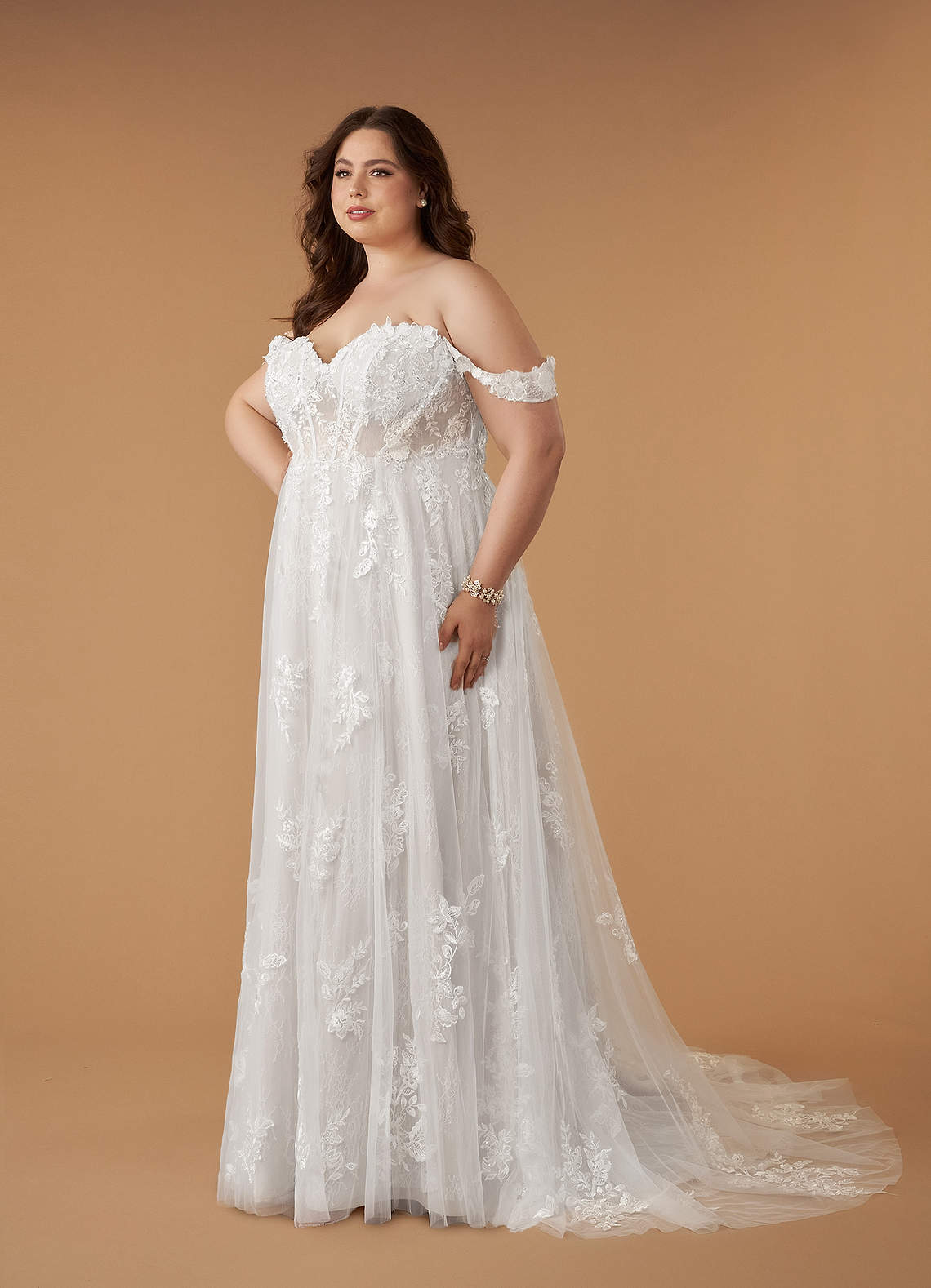 Diamond White A-Line Sweetheart Sequins Tulle Dress