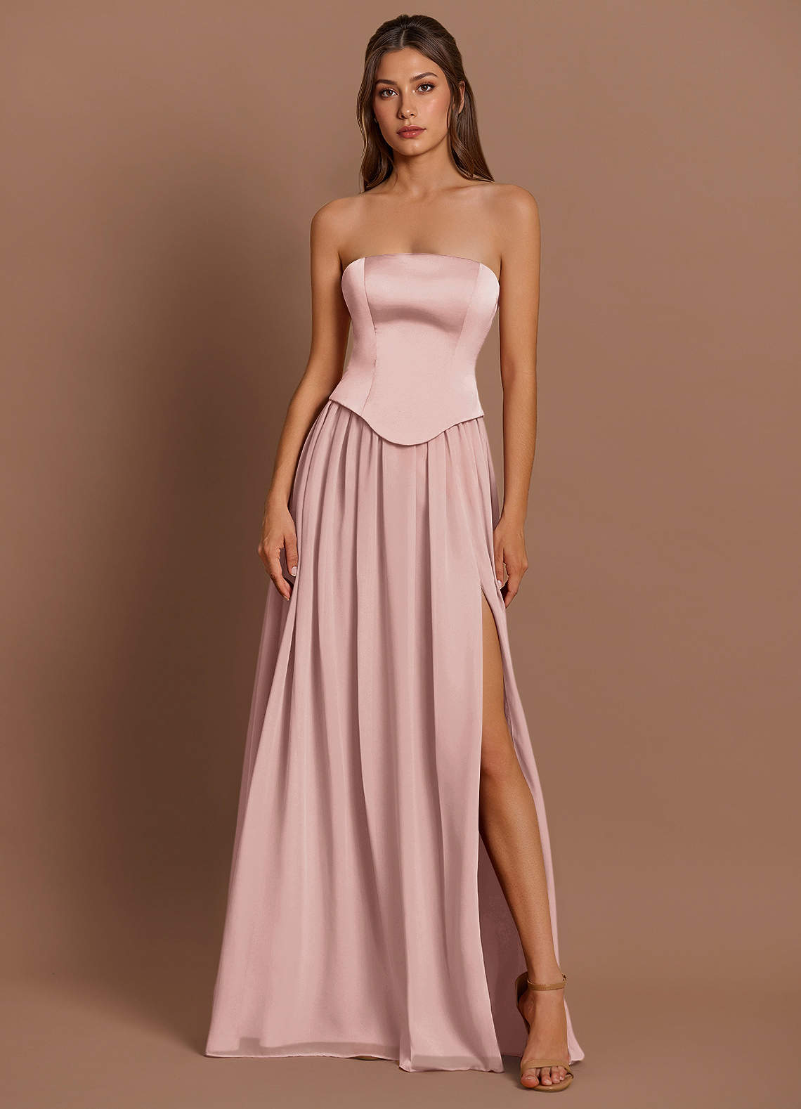Cadence Powder Pink Maxi Dress