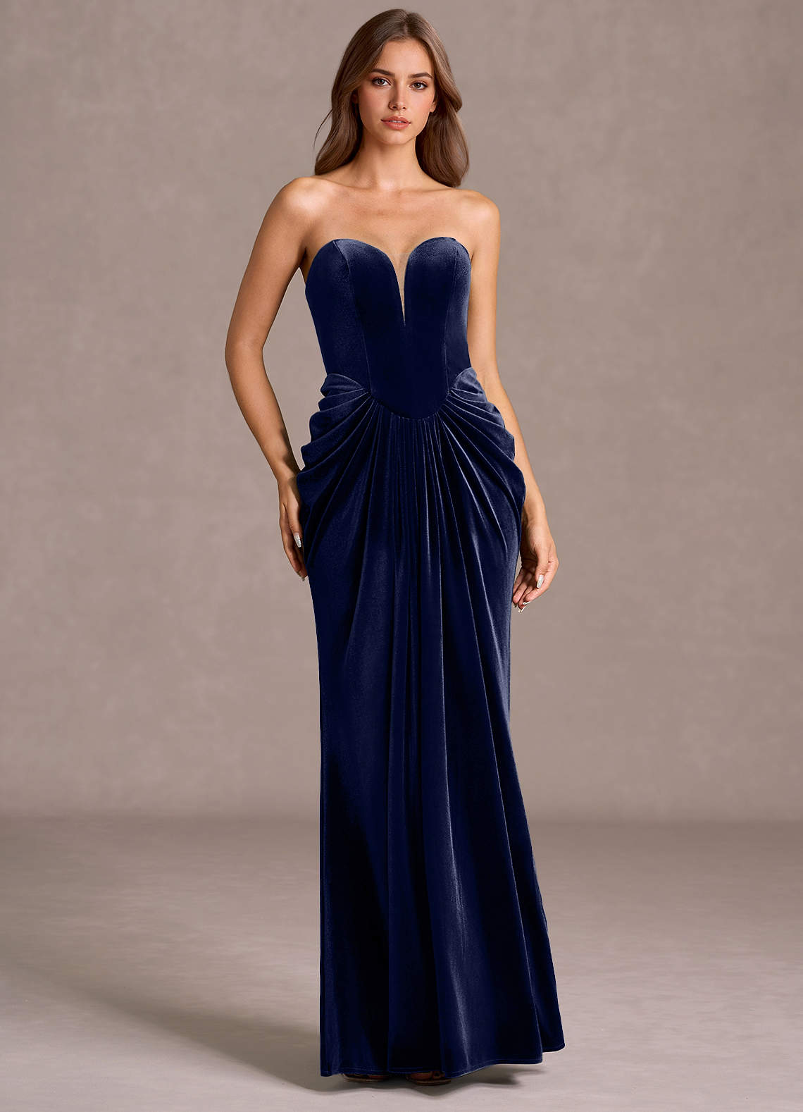 Sylvie Navy Maxi Gown  Dress