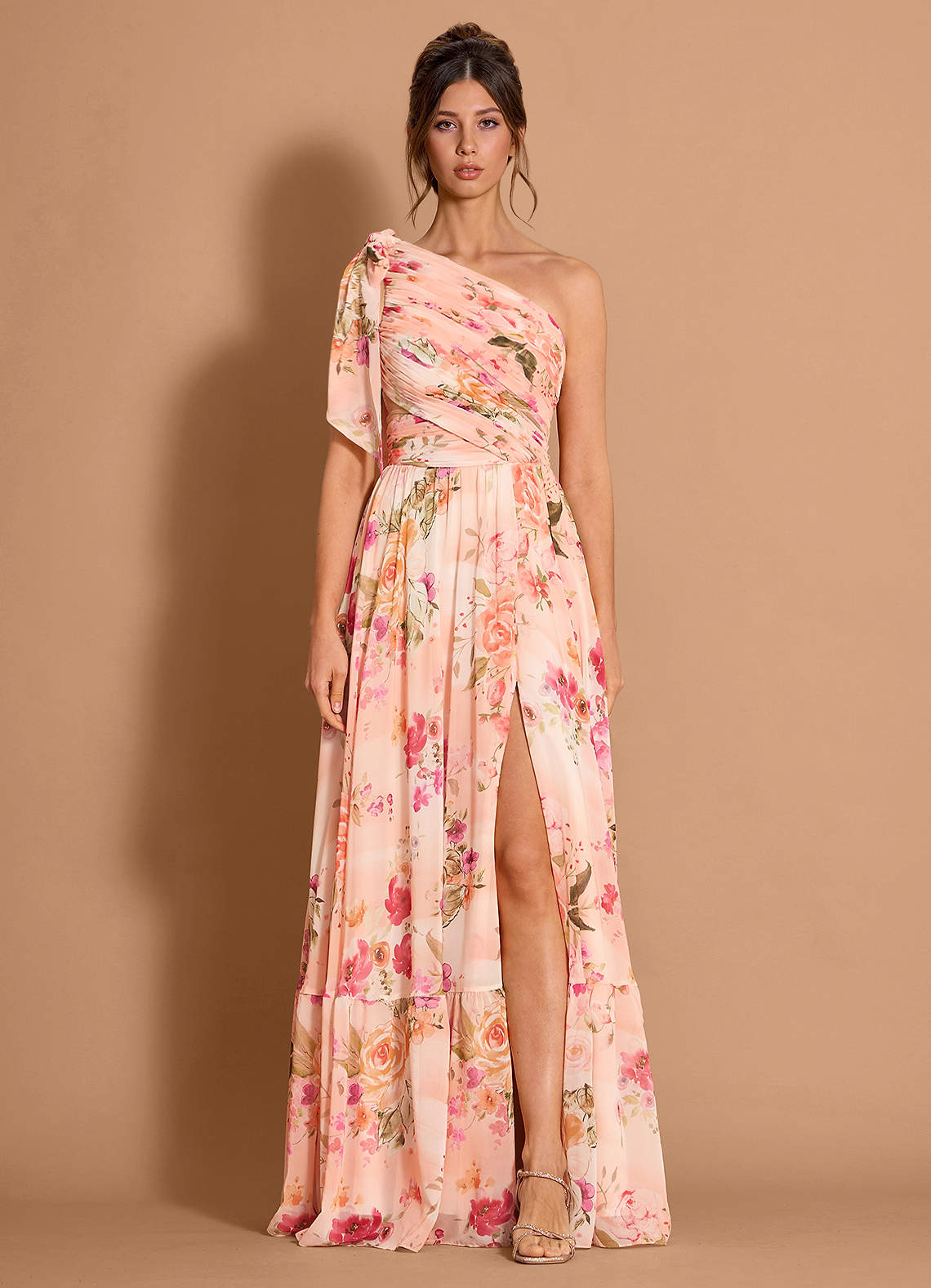 Liliana Abstract Bouquet Floral Maxi Dress