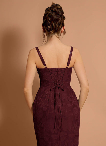 Aubrey Wine Maxi Dress