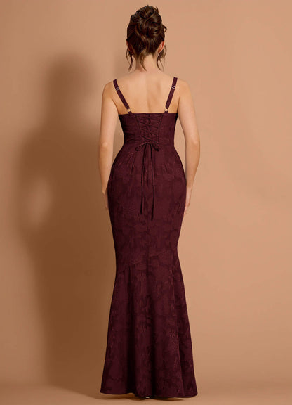 Aubrey Wine Maxi Dress
