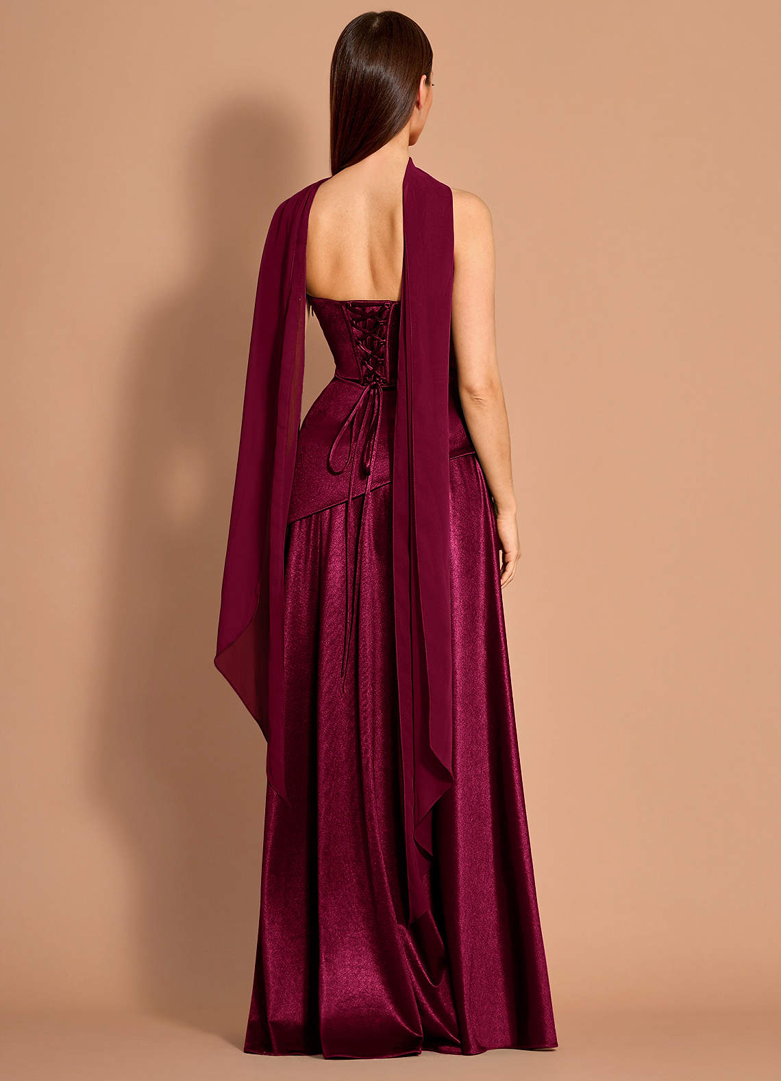Veylith Wine Maxi Dress
