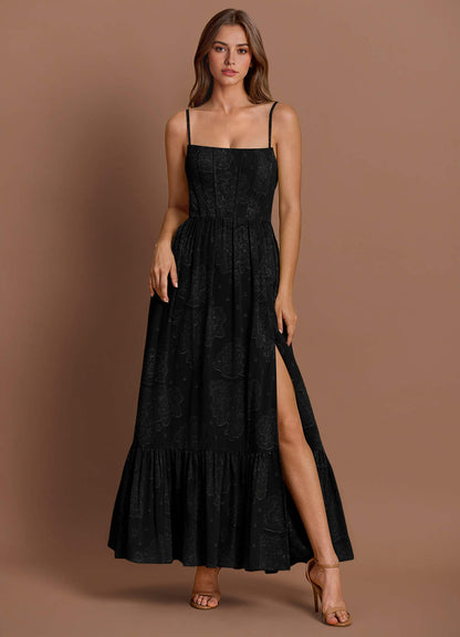 Lydia Black Maxi Dress  Dress
