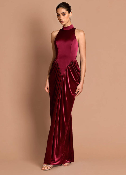 Mairwen Merlot Maxi Dress