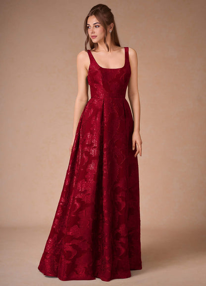 Althea Ruby Red Tie-Back Maxi Dress  Dress