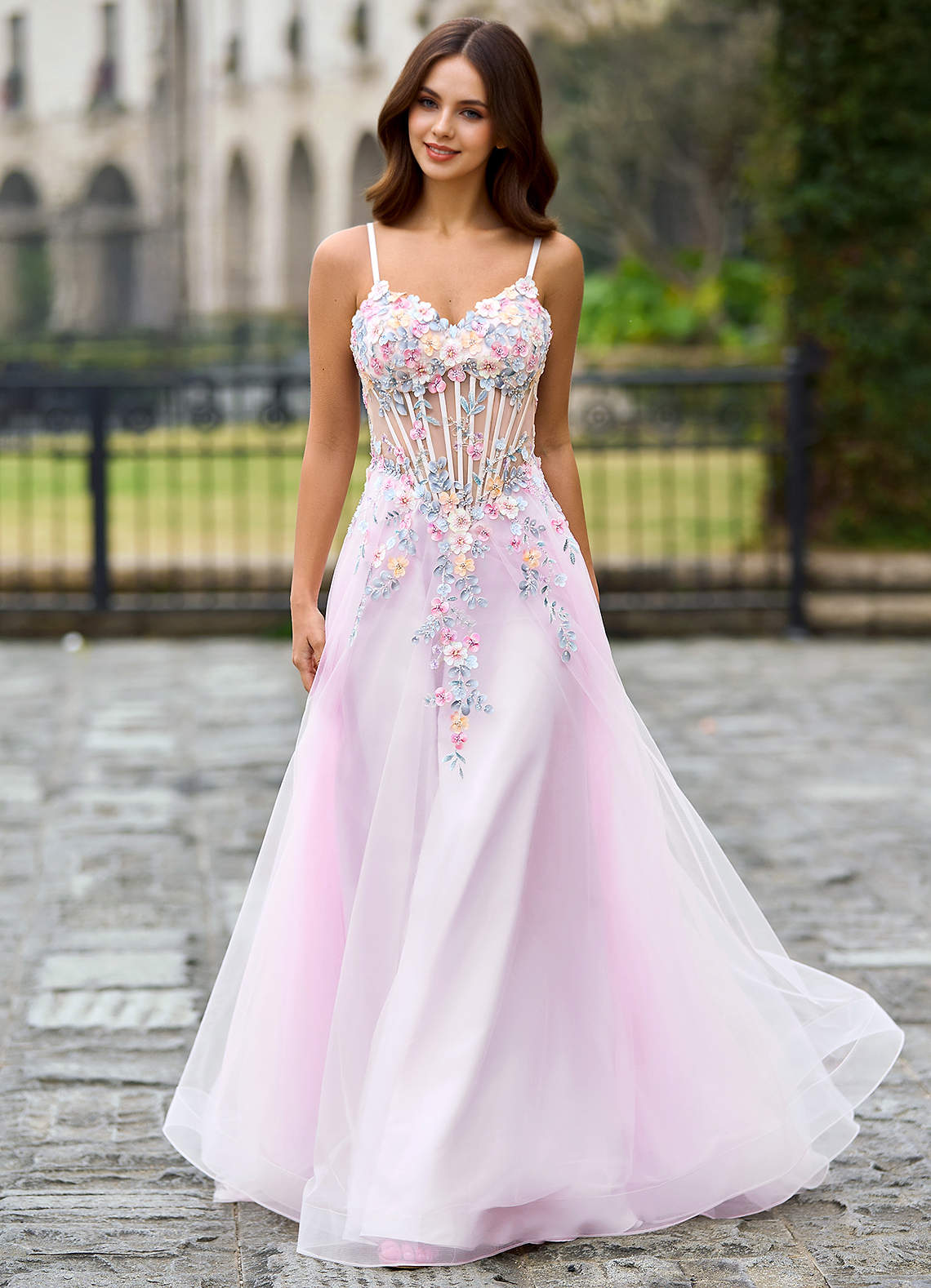 Juniper Purple A-Line Prom Dress