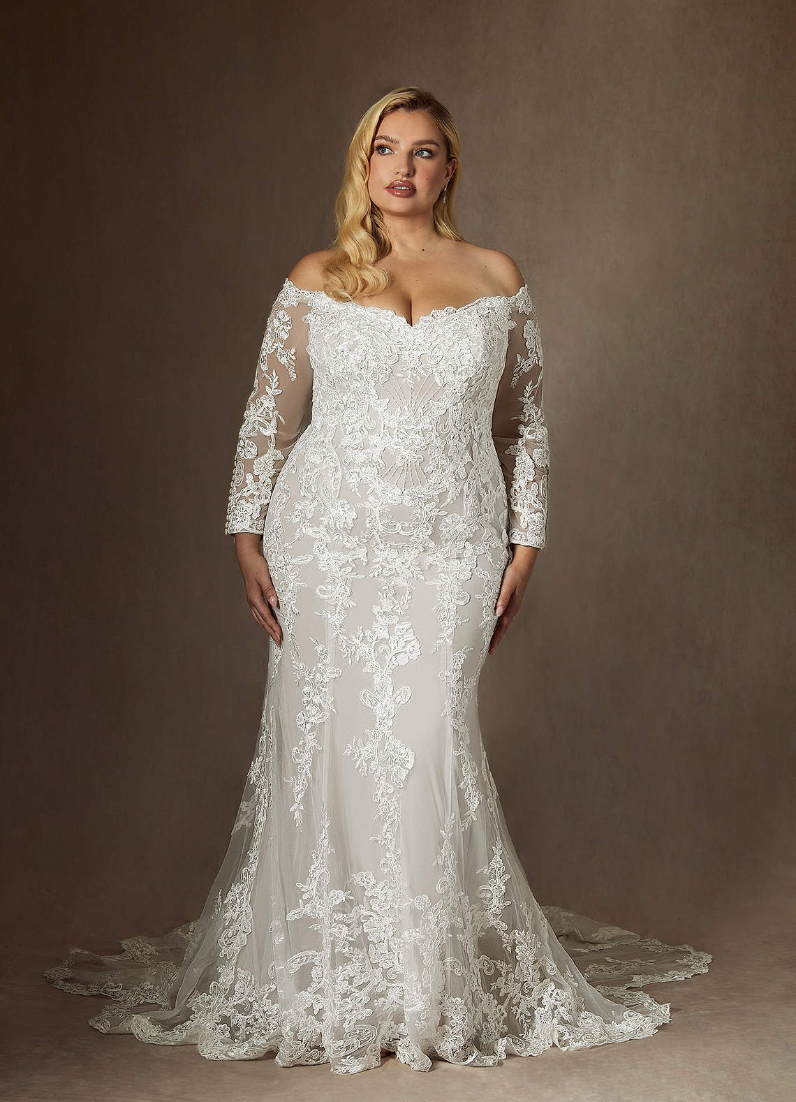 Diamond White Mermaid Sequins Tulle Dress