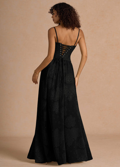 Isaura Black Maxi Dress  Dress